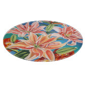 Blumenstrauß in Grenze II Schneidebrett (Ecke)