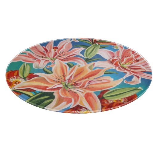 Blumenstrauß in Grenze II Schneidebrett (Ecke)