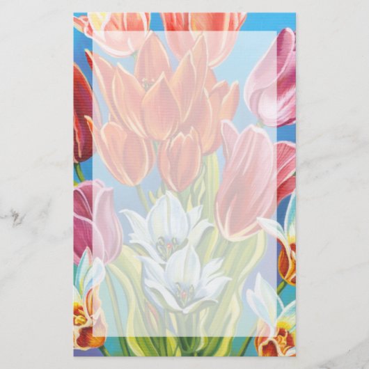 Blumenstrauß in Grenze III Briefpapier (Vorderseite)