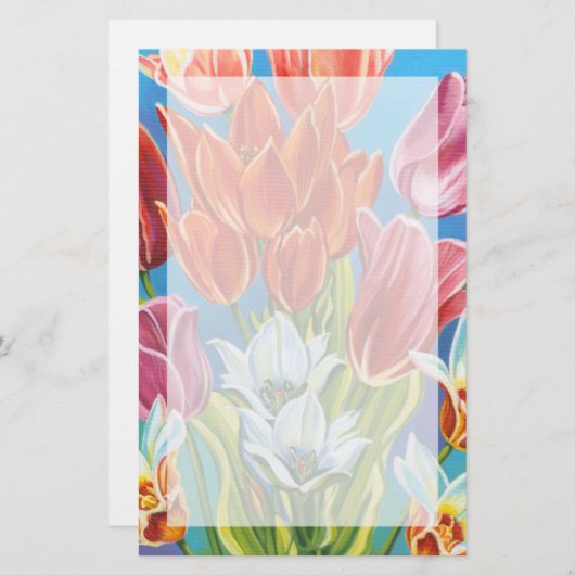 Blumenstrauß in Grenze III Briefpapier (Vorne/Hinten)