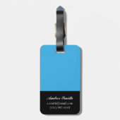 Blumenstrauß in Grenze III Gepäckanhänger (Rückseite vertikal)