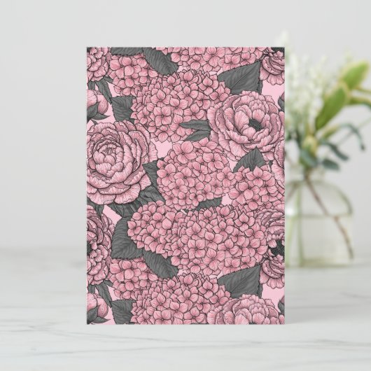 Blumenstrauß in Rosa (Stehend Vorderseite)