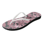 Blumenstrauß in Rosa Badesandalen (Schrägansicht)