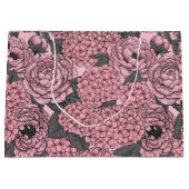 Blumenstrauß in Rosa Große Geschenktüte (Vorderseite)