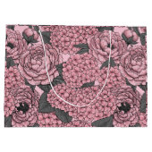 Blumenstrauß in Rosa Große Geschenktüte (Rückseite)