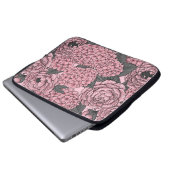 Blumenstrauß in Rosa Laptopschutzhülle (Vorne Knopf)