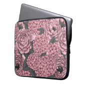 Blumenstrauß in Rosa Laptopschutzhülle (Vorderseite Links)