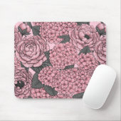 Blumenstrauß in Rosa Mousepad (Mit Mouse)