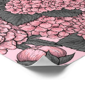 Blumenstrauß in Rosa Poster (Ecke)