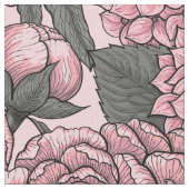 Blumenstrauß in Rosa Stoff (Nahaufnahme)