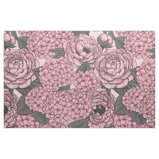 Blumenstrauß in Rosa Stoff (Fat Quarter (45,7 x 55,9 cm))