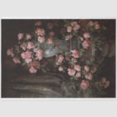 Blumenstrauß in schwarzem Decodiapier Seidenpapier (Vorderseite)