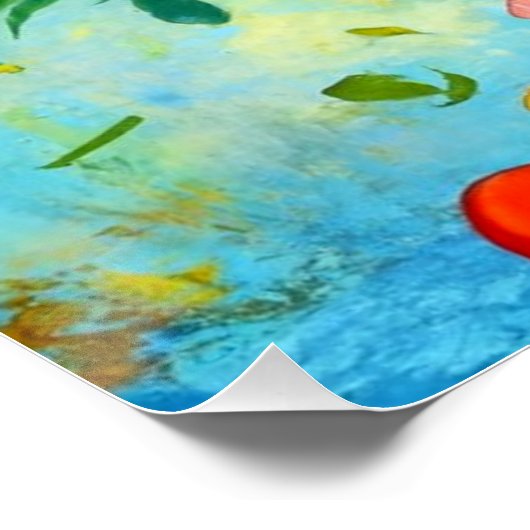 Blumenstrauß in Vase Poster (Ecke)