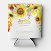 Blumenstrauß Junggeselinnen-Abschied Rustikale Son Dosenkühler (Vorderseite)