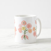 Blumenstrauß Kaffeetasse (VorderseiteRechts)