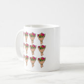 Blumenstrauß Kaffeetasse (Vorderseite Links)