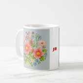Blumenstrauß Kaffeetasse (Vorderseite Links)