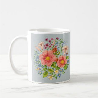 Blumenstrauß Kaffeetasse
