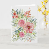 Blumenstrauß Karte (Gelbe Blume)