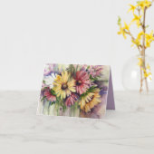 Blumenstrauß Karte (Gelbe Blume)