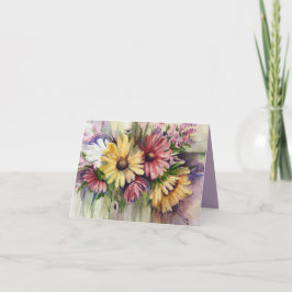 Blumenstrauß Karte