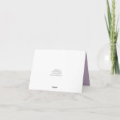 Blumenstrauß Karte (Rückseite)