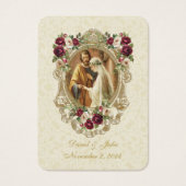 Blumenstrauß katholische Hochzeitskarte (Vorderseite)