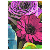 Blumenstrauß-Klemmbrett Klemmbrett (Rückseite)