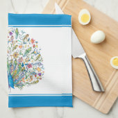 Blumenstrauß Küchentuch (Viertel Falte)