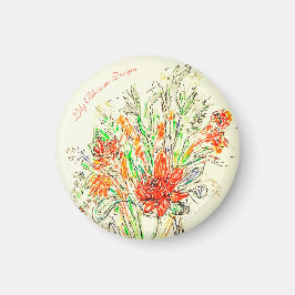 Blumenstrauß, Kühlschrankmagnet. Magnet