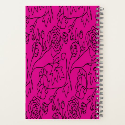 Blumenstrauß Kunst am Rosa Bakkplatz Notizblock (Rückseite)