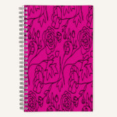 Blumenstrauß Kunst am Rosa Bakkplatz Notizblock (Vorderseite)