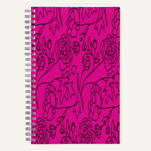 Blumenstrauß Kunst am Rosa Bakkplatz Notizblock (Vorderseite)