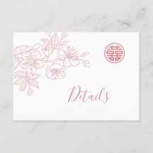 Blumenstrauß-Kunst Chinesische Hochzeiten Details