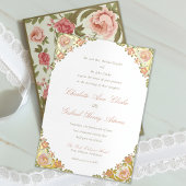 Blumenstrauß-Kunst-Deco-Käserei Folieneinladung