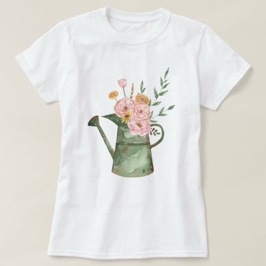 Blumenstrauß-Kunst T-Shirt (Design vorne)