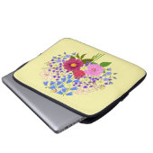 Blumenstrauß Lab Ärmel Laptopschutzhülle (Vorne Knopf)