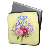Blumenstrauß Lab Ärmel Laptopschutzhülle (Vorderseite Links)