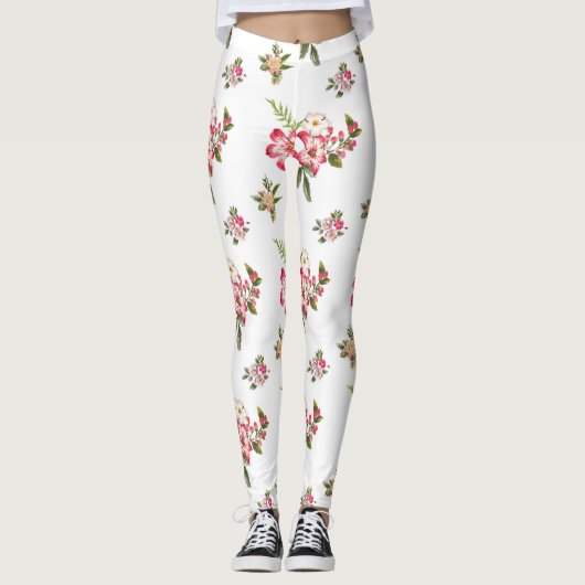 Blumenstrauß Leggings (Vorderseite)