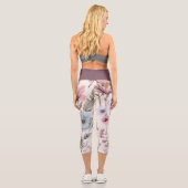 Blumenstrauß-Leggings Capri (Rückseite)