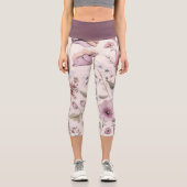 Blumenstrauß-Leggings Capri Leggings (Vorderseite)
