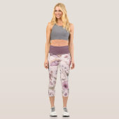 Blumenstrauß-Leggings Capri Leggings (Vorderseite)
