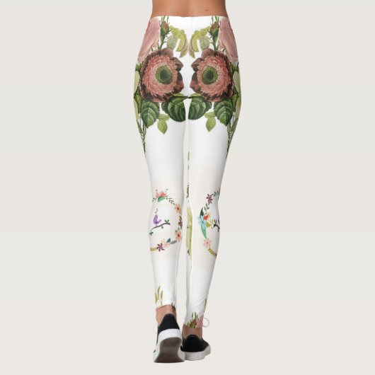 Blumenstrauß-Leggings Leggings (Rückseite)
