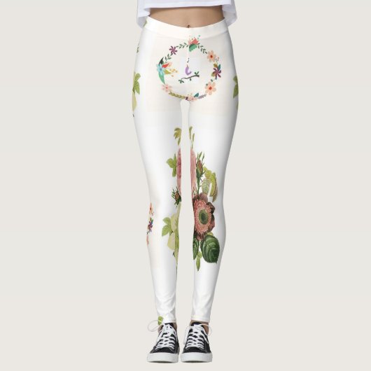 Blumenstrauß-Leggings Leggings (Vorderseite)