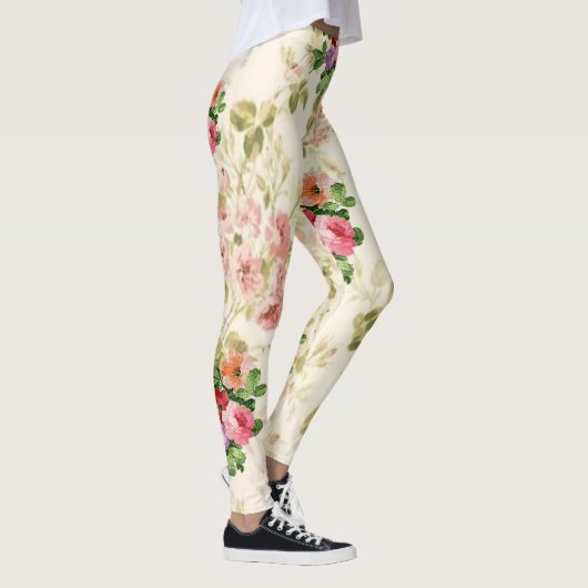Blumenstrauß-Leggings Leggings (Rechts)