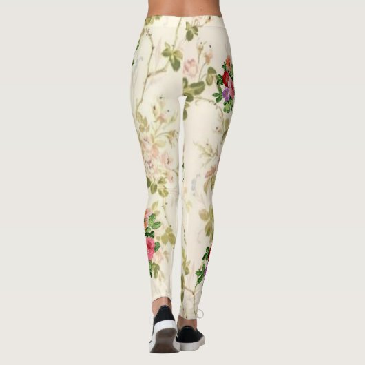 Blumenstrauß-Leggings Leggings (Rückseite)