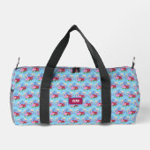 Blumenstrauss Light Blue Duffel Bag Duffle Bag (Rückseite)