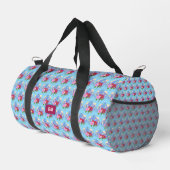 Blumenstrauss Light Blue Duffel Bag Duffle Bag (Rechte Ecke)