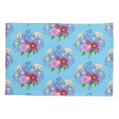 Blumenstrauss Light Blue Kissenbezug (Rückseite)