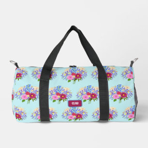 Blumenstrauss Light Blue Reisetasche Duffle Bag